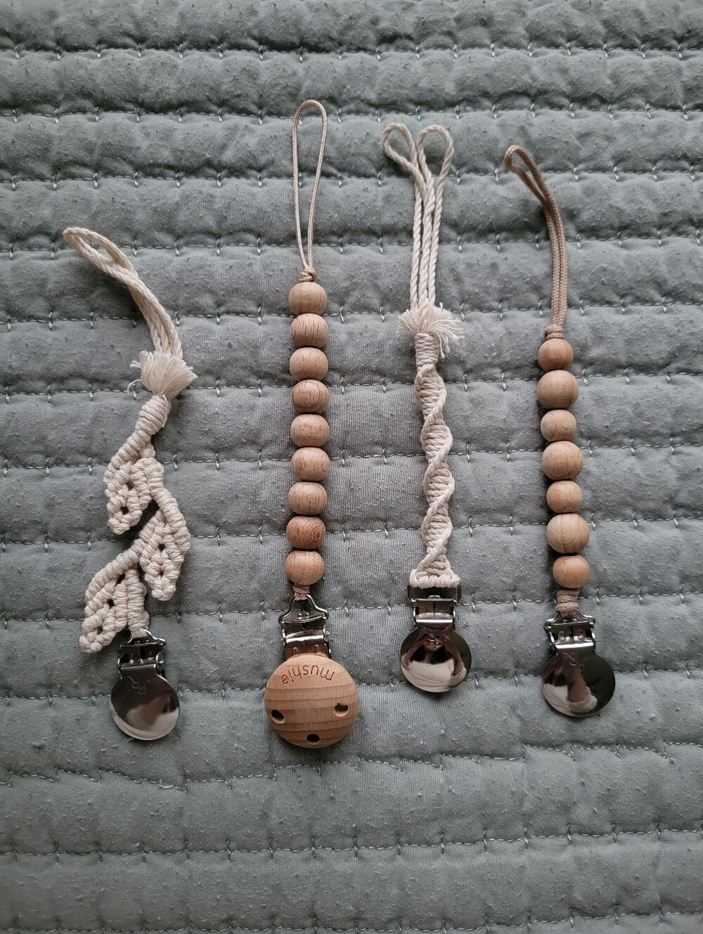 Pacifier Clip Lot | Mushie + Ryan & Rose